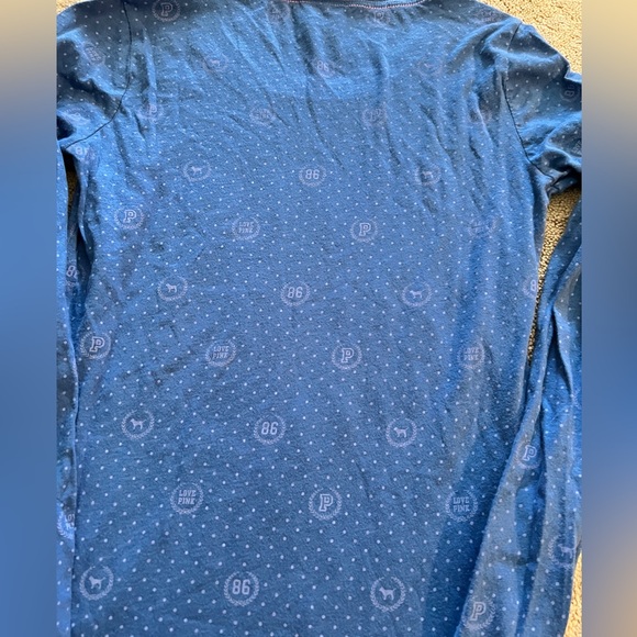 PINK BY VICTORIA’S SECRET CAMPUS LONG SLEEVE SHIRT 2008 RARE - Picture 5 of 11